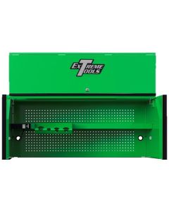 Extreme Tools DX Series 55in W x 25in D Extreme Power Workstation Hutch Green with Black Handle and Trim