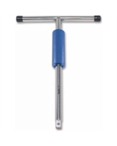 VIMTT500 image(1) - VIM Tools 1/2 Inch Turbo T, Speed T Handle Wrench, Stainless Steel with Blue Handle