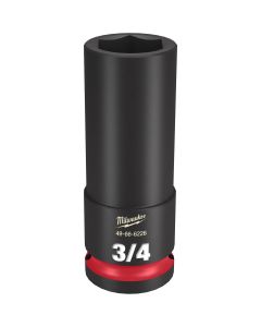 MLW49-66-6226 image(1) - Milwaukee Tool SHOCKWAVE Impact Duty 1/2"Drive 3/4" Deep 6 Point Socket