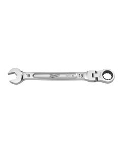 MLW45-96-9618 image(1) - Milwaukee Tool 18mm Flex Head Ratcheting Combination Wrench