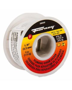 Forney Industries Solder, Lead Free (LF), Plumbing Repair, Solid Core, 1/8 in, 4 Ounce