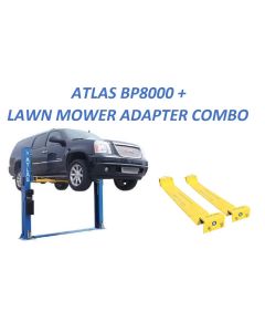 ATEATTD-BP8-COMBO image(0) - Atlas Automotive Equipment Atlas Equipment BP8000 2-Post Lift + Lawn Mower Adapter Combo (WILL CALL)