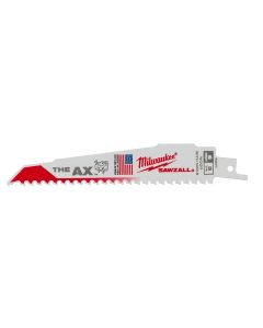 MLW48-01-2021 image(0) - Milwaukee Tool 6" 5 TPI The AX Demolition Wood Cutting Sawzall  Blade Bulk 25