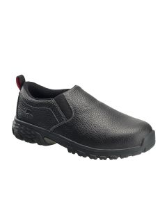 Avenger Work Boots - Flight Series - Men's Low Top Slip-On Shoes - Aluminum Toe - IC|SD|SR - Black/Black - Size: 9'5W