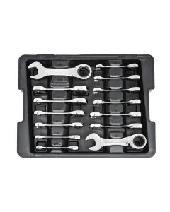 KDT85206 image(0) - GearWrench 14PC RATCHETING COMBI STUBBY WRE SET