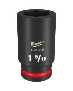 MLW49-66-6344 image(1) - Milwaukee Tool SHOCKWAVE Impact Duty  3/4"Drive 1-5/16" Deep 6 Point Socket