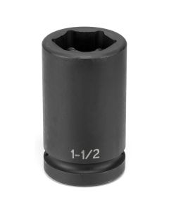 Grey Pneumatic SOC 1-1/2 1"D BDD WHL IMP 6PT BLK