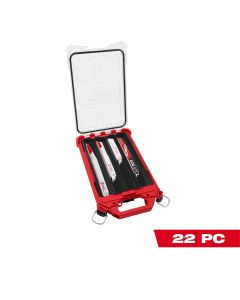 MLW49-22-5640 image(0) - Milwaukee Tool Milwaukee 22PC SAWZALL Blade PACKOUT Kit