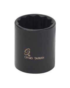 SUN318Z image(0) - Sunex 3/8 in. Drive 12-Point Impact Socket,