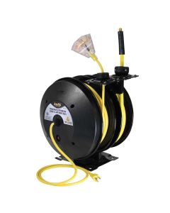 AMF603-2N1-RET image(0) - Amflo AIR/CORD REEL OPEN W/25' X 3/8" & 50' 14 AWG