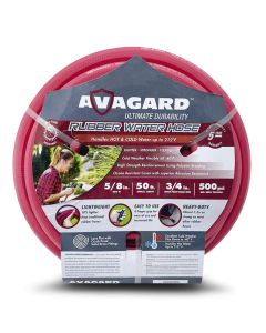 BluBird Avagard 5/8" Hot and Cold Water Lawn Garden Hose 500 PSI with 3/4 GHT Solid Brass Fitting - 50 Feet