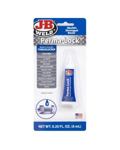 J B Weld J-B Weld 24206 Perma-Lock Medium Strength Threadlocker - Blue - 6 ml.