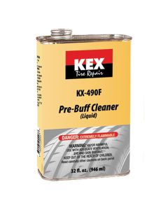 KEX Tire Repair Pre-Buff Cleaner (Flammable) 32 fl. oz. Spout Can 10 Count