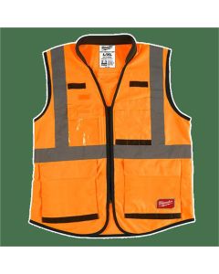 MLW48-73-5094 image(1) - Milwaukee Tool Class 2 High Visibility Orange Performance Safety Vest - 4XL/5XL (CSA)