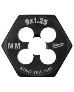 MLW49-57-5347 image(0) - Milwaukee Tool M9-1.25 mm 1-Inch Hex Threading Die