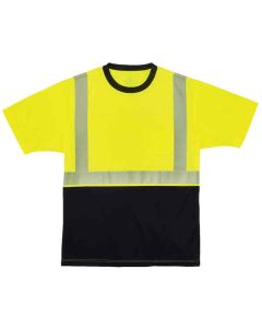 Ergodyne 8280BK M Lime Type R Class 2 Black T-Shirt