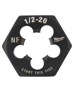 MLW49-57-5362 image(0) - Milwaukee Tool 1/2"-20 NF 1-Inch Hex Threading Die