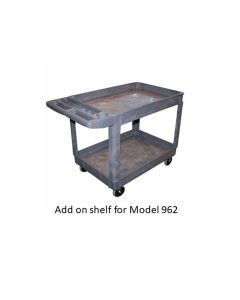 INT964 image(0) - AFF - Shop Cart Shelf Add On Tray - 36" x 24" - Polypropylene - For AFF Model 962 Cart