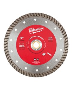 Milwaukee Tool 7" Diamond Premium Turbo