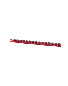 ERN8321 image(0) - 18&rdquo; Socket Organizer with 17 Dura-Pro HD Clips - Red - 1/2"