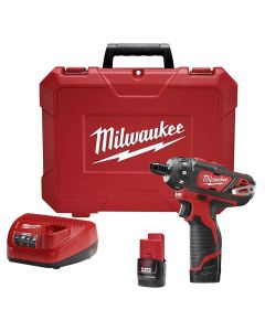 MLW2406-22 image(1) - Milwaukee Tool M12 1/4" HEX SCREWDRIVER 1 BATT KIT