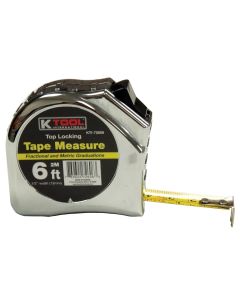 KTI72606 image(0) - K Tool International 1/2" x 6' Tape Measure with SAE and Metric Marking