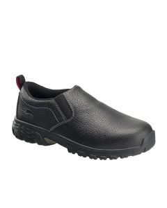 Avenger Work Boots Flight Series - Men's Low Top Slip-On Shoes - Aluminum Toe - IC|SD|SR - Black/Black - Size: 9.5M