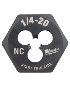 MLW49-57-5334 image(0) - Milwaukee Tool 1/4"-20 NC 1-Inch Hex Threading Die