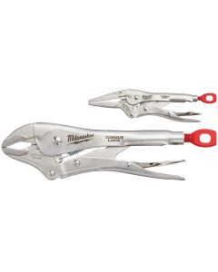 MLW48-22-3602 image(1) - Milwaukee Tool 2 Pc. 10" CURVED JAW & 6" LONG NOSE TORQUE LOCK LOCKING PLIERS SET