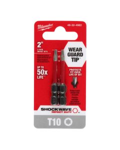 Milwaukee Tool SHOCKWAVE Impact Duty 2" T10 Bit 2PK