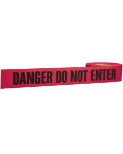 MLW11-081 image(0) - Milwaukee Tool 1000' Premium Red Barricade Tape-Danger Do Not Enter