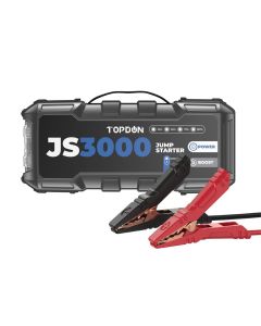 TOPJS3000 image(0) - JumpSurge3000 - 3000 Peak Amp Battery Jumpstarter, Power Bank, & Flashlight