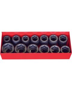 KKN16201A-01 image(0) - Ko-ken USA 16201A-01 3/4 Sq. Dr. Thin Wall Socket Set  3/4-1.1/2 6 point   11 pieces