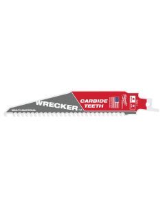 MLW48-00-5241 image(0) - Milwaukee Tool 6" 6 TPI THE WRECKER with Carbide Teeth SAWZALL Blade 1PK