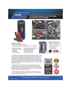 SOLJNC305 image(5) - Clore Automotive Jump-N-Carry 1000A 12 Volt Jump Starter for up to 6.0L Gasoline and 3.0L Diesel Engines