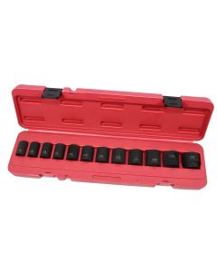 KTI33100 image(0) - K Tool International Socket Set Impact 1/2 in. Dr 12 Piece SAE