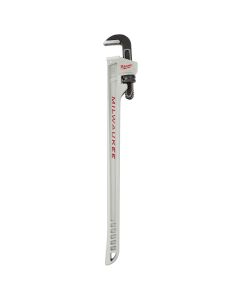 MLW48-22-7213 image(0) - Milwaukee Tool 10L Aluminum Pipe Wrench with POWERLENGTH Handle