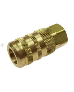 1/4" 6-Point Industrial Coupler, 1/4" FPT