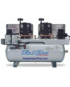 Air Compressor Two 10HP 460V 3Phase 200 Gal Hor
