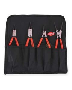 KNP4043 image(0) - KNIPEX 4 PC SNAP RING SET, INT/EXT STRAIGHT