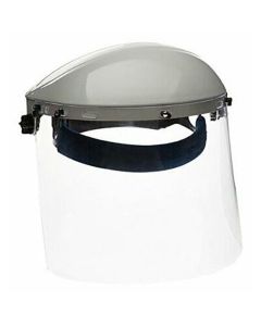 Sellstrom Sellstrom- Face Shield - 301 Series - 8" x 15.5" x 0.40" Window - Clear - Ratcheting Headgear - Single Crown