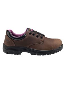 Avenger Work Boots Foreman Oxford Series - Women's Mid Top Boots - Composite Toe - IC|EH|SR - Brown/Black - Size: 6.5W