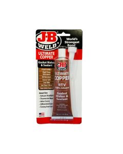 JBW32325 image(0) - J-B Weld 32325 Ultimate Copper High Temperature RTV Silicone Gasket Maker and Sealant - 3 oz.