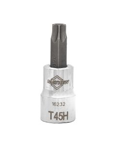 MAY16232 image(0) - Mayhew Mayhew T45H Tamper Torx&reg; Short Insert Socket Bit, 3/8-Inch Drive