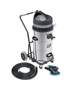 DYBM1020EX-B image(0) - Dynabrade Automotive Mega-Raptor Vac&reg; Standard Pack Vacuum System: Vacuum Kit w/6" Extreme ROS & Cart, M-Class, 120v/60Hz, 15 Amp, 20 gal.