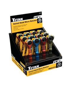 TIT11314-12 image(0) - Titan 1/4 in. Drive  Micro Ratchet Counter Display