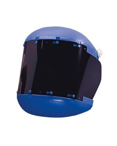 SRWS38150 image(0) - Sellstrom Sellstrom- Face Shield - 380 Series - 6.5" x 19.5" x 0.040" Window - Shade 5 IR - Ratcheting Headgear - Dual Crown