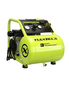 Flexzilla® Portable Air Compressor with Quiet Technology™, 1 HP, 5 Gallon, Industrial Grade Pump