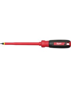 MLW48-22-2221 image(0) - Milwaukee Tool 1/4" Slotted - 6" 1000V Insulated Screwdriver