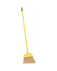 MRO09320003 image(0) - Msc Industrial Supply 12" Wide, Yellow Polypropylene Bristles, Vinyl-Coated Metal Handle, Angled Broom